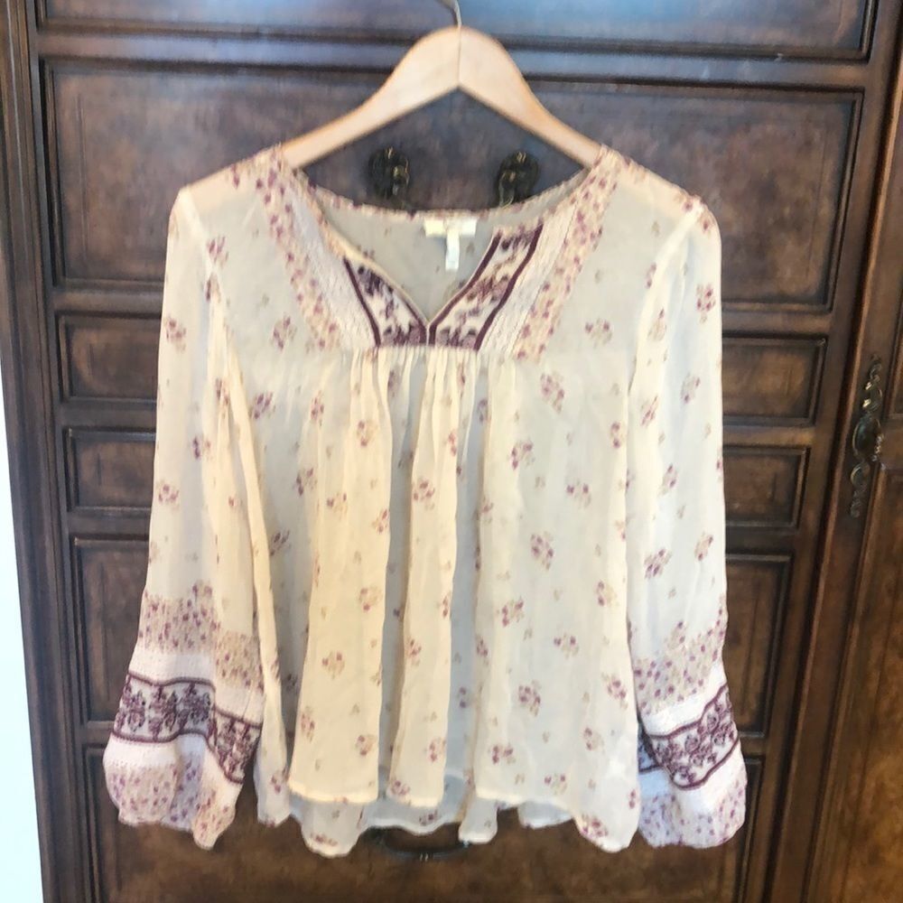 Joie silk see through top - Picture 3 of 14